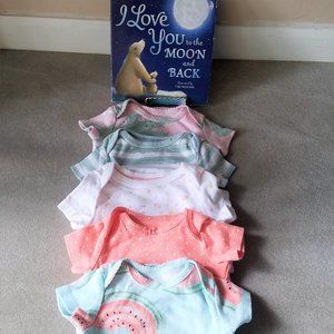 Read With Me Bundle (Includes Book and 5 Carter's and Cloud Island 0-3m Onesies)